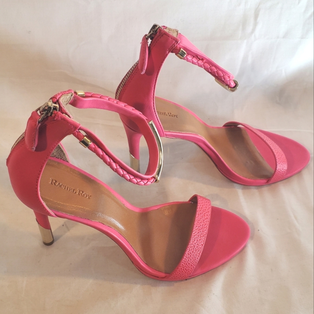 Rachel Roy Women's Size 8.5 RRparkee Heel Ankle Strap Sandal New